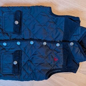 JoJo Maman Bebe Black Quilted Vest